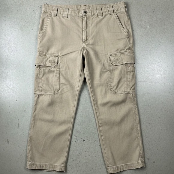 Duluth Trading Co Other - Duluth Trading Co Pants Mens 42x30 Flex Fire Hose Cargo Khaki Tan Work Utility
